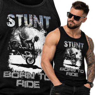TANK TOP ŚMIESZNY  MOTORYZACYJNE BORN TO RIDE